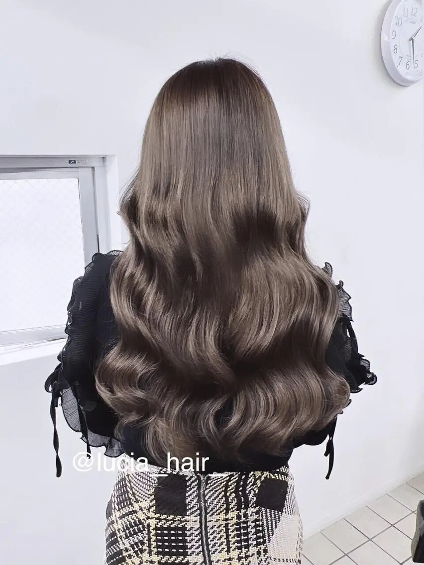カラー ヘアアレンジ ロング エクステ7:30〜 LuciA\5900のヘアスタイル