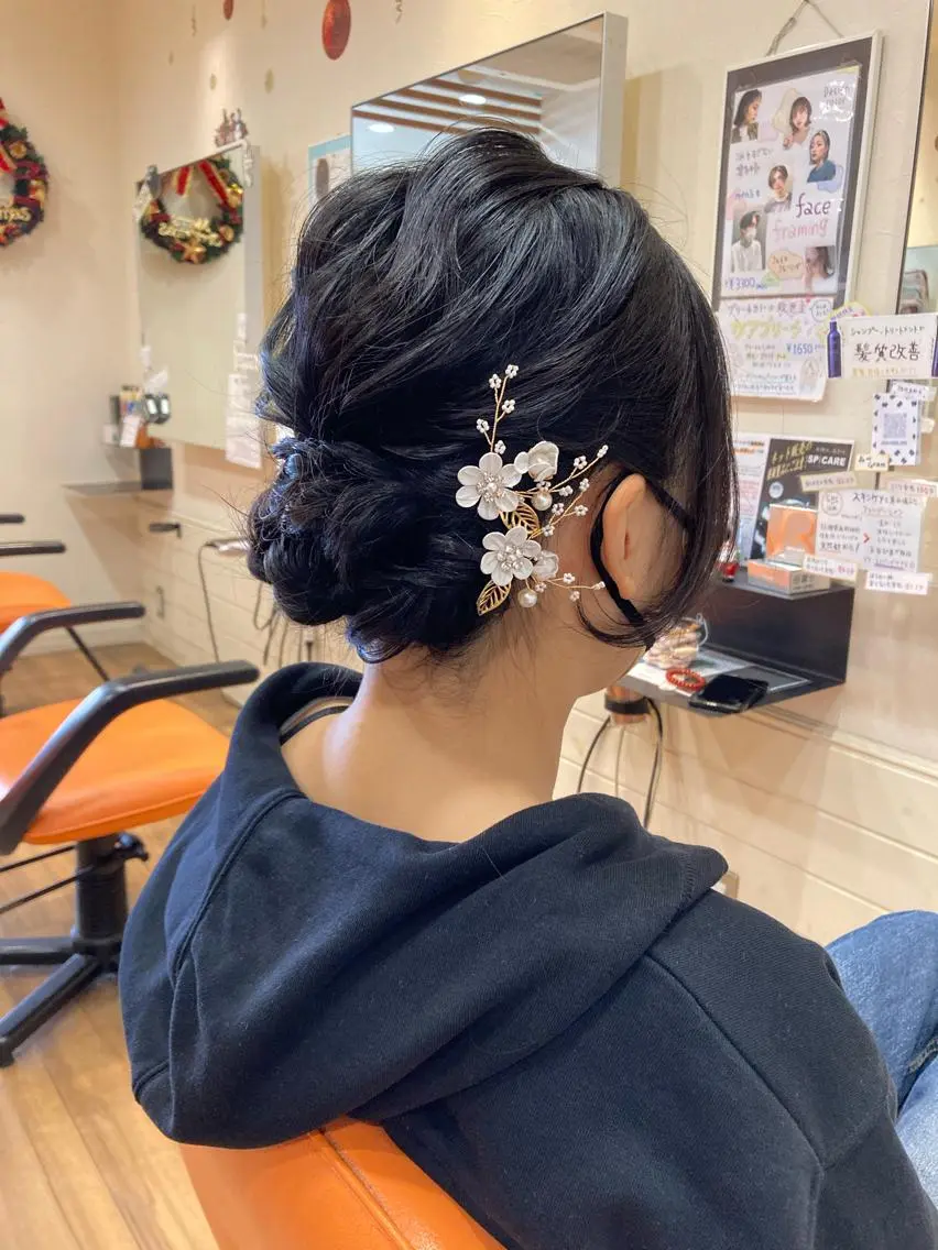 セミロング ヘアセット okuda yuukiのヘアスタイル