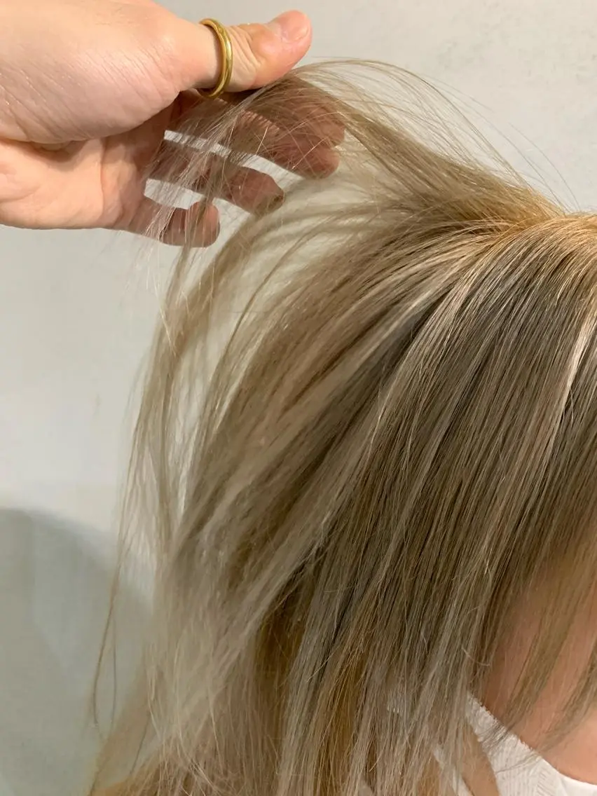 ミディアム カラー パーマ ボブパーマコテ巻き風 パーマNo1深江秀平のヘアスタイル