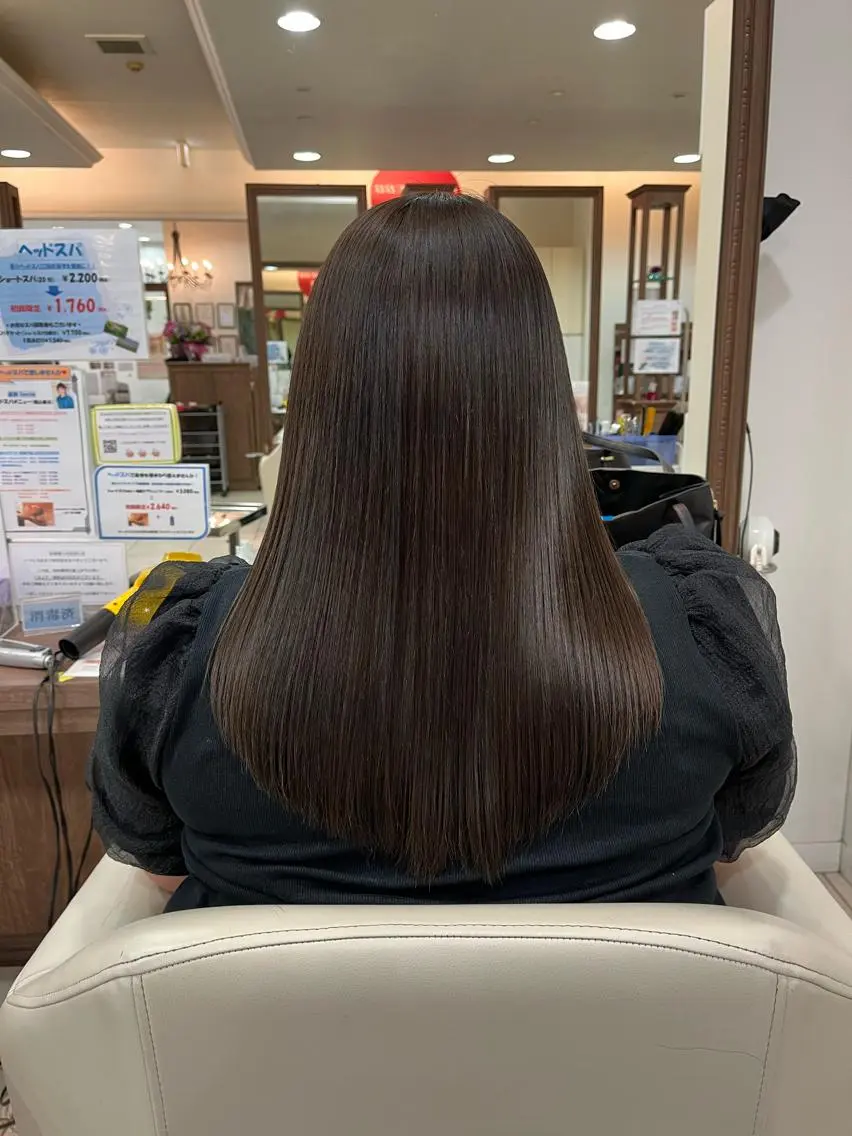 ロング 髪質改善 縮毛矯正 カット 縮毛矯正 トリートメント 《大人気髪質改善》 プログレス国分寺店のヘアスタイル