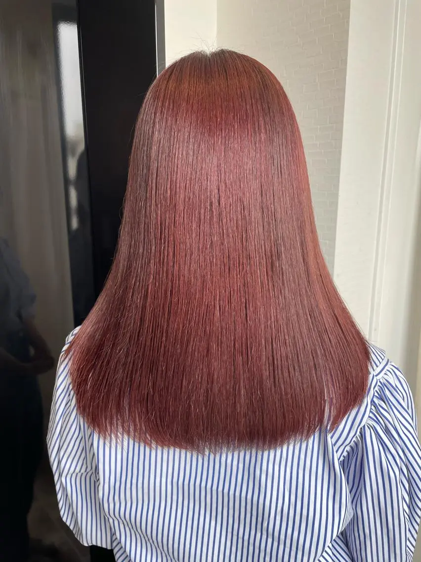 セミロング カラー ブラウンカラー カット ヘアカラー YUI/ ブリーチカラー🌷のヘアスタイル