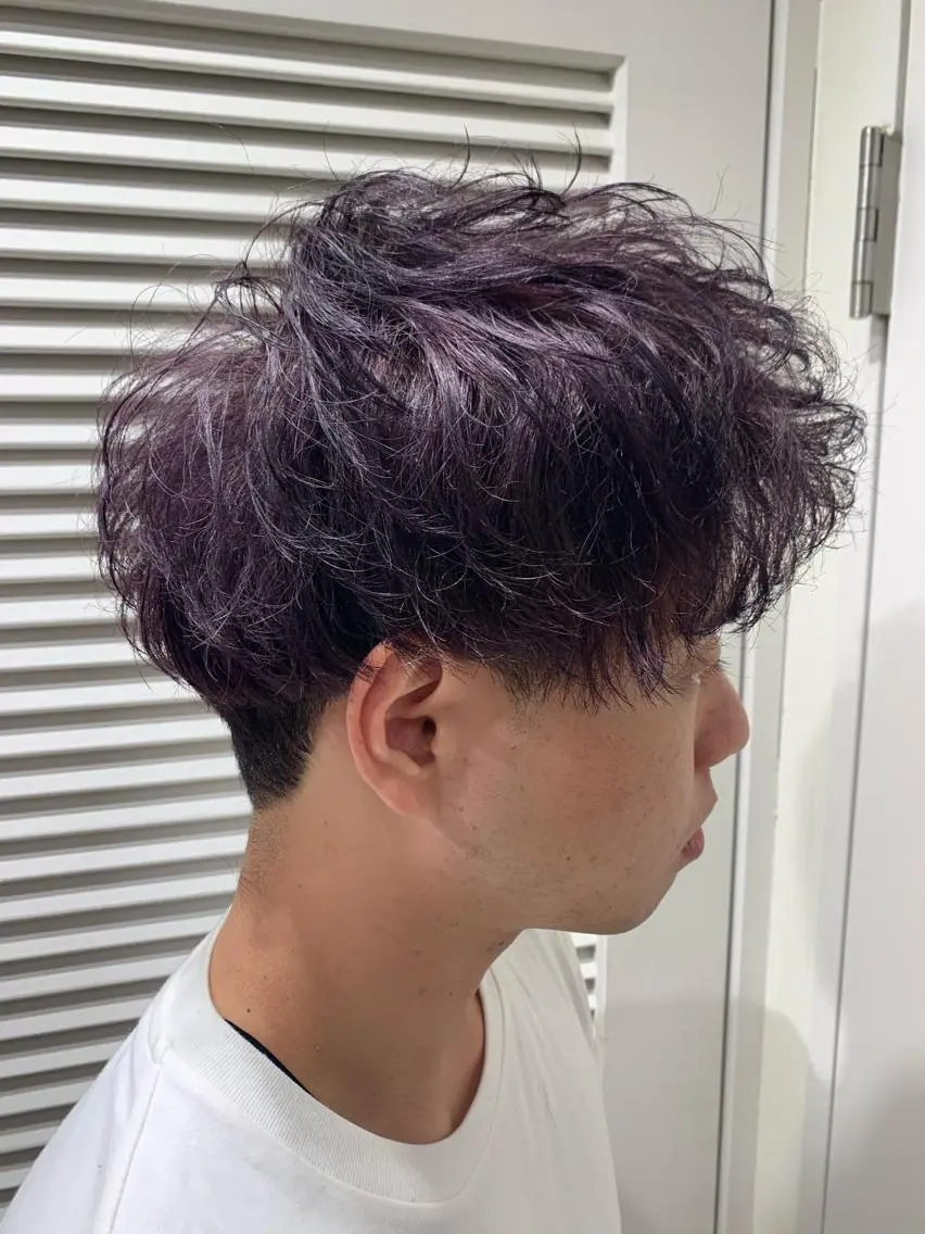 メンズ ヘアカラー トリートメント 渋谷ハイトーン/ デザインカラー阿部のヘアスタイル