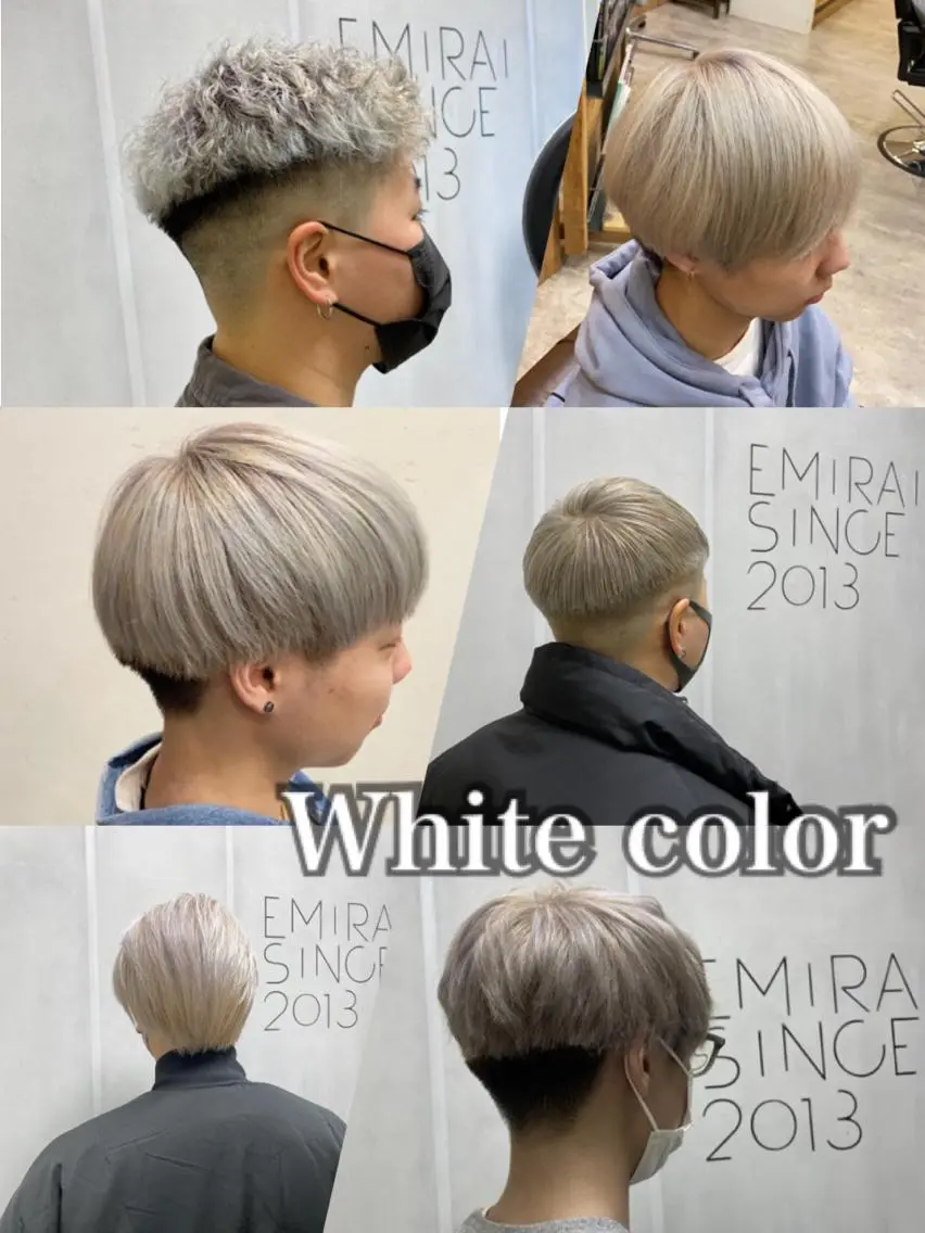 ショート カラー ブリーチ カット ヘアカラー トリートメント 🟢NEGi🟣 🫧髪質改善のヘアスタイル