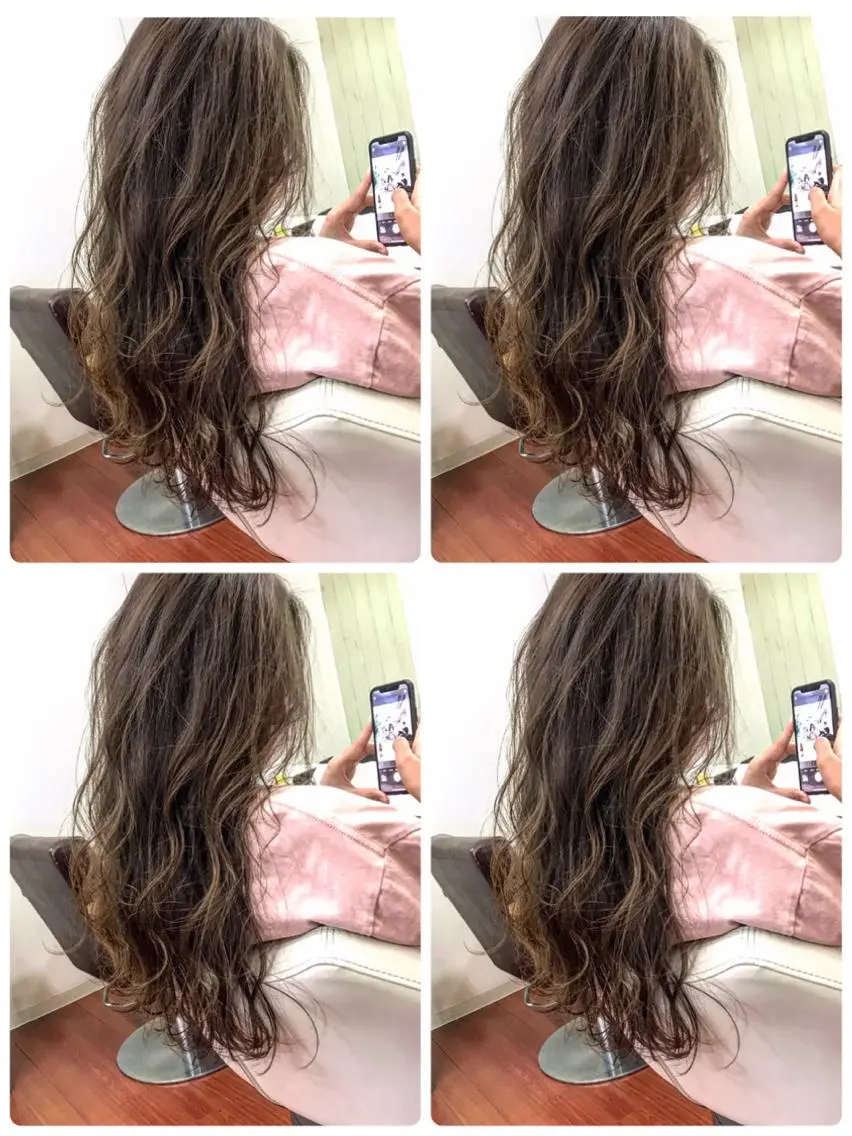 ロング カラー カット ヘアカラー ヨシダ トオルのヘアスタイル