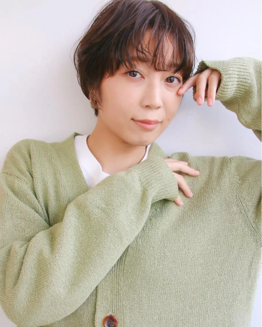ショート カラー カット トリートメント 中屋恵美⁑透明感 カラー⁑ナチュラルのヘアスタイル