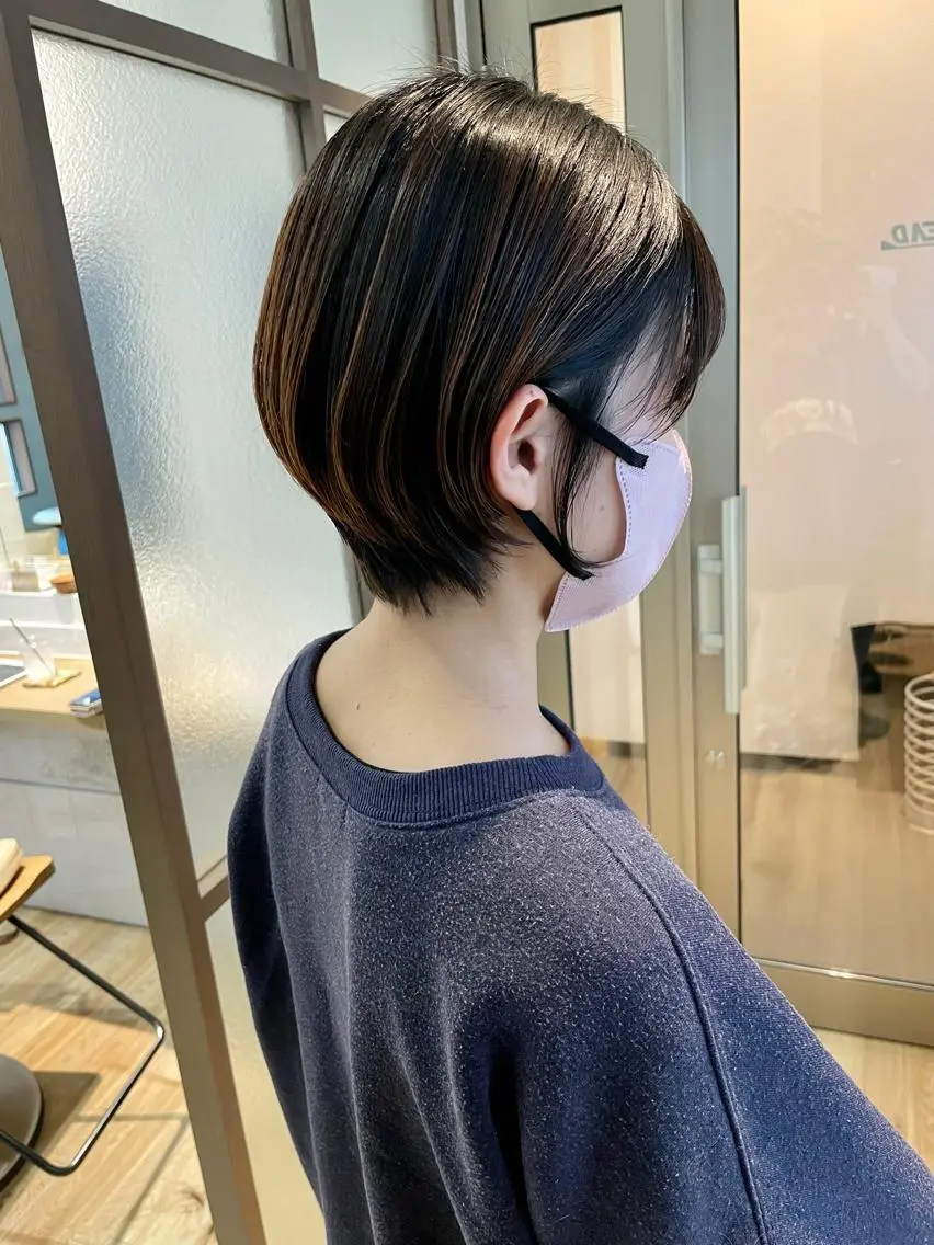 ショート トリートメント 稲荷 友美のヘアスタイル
