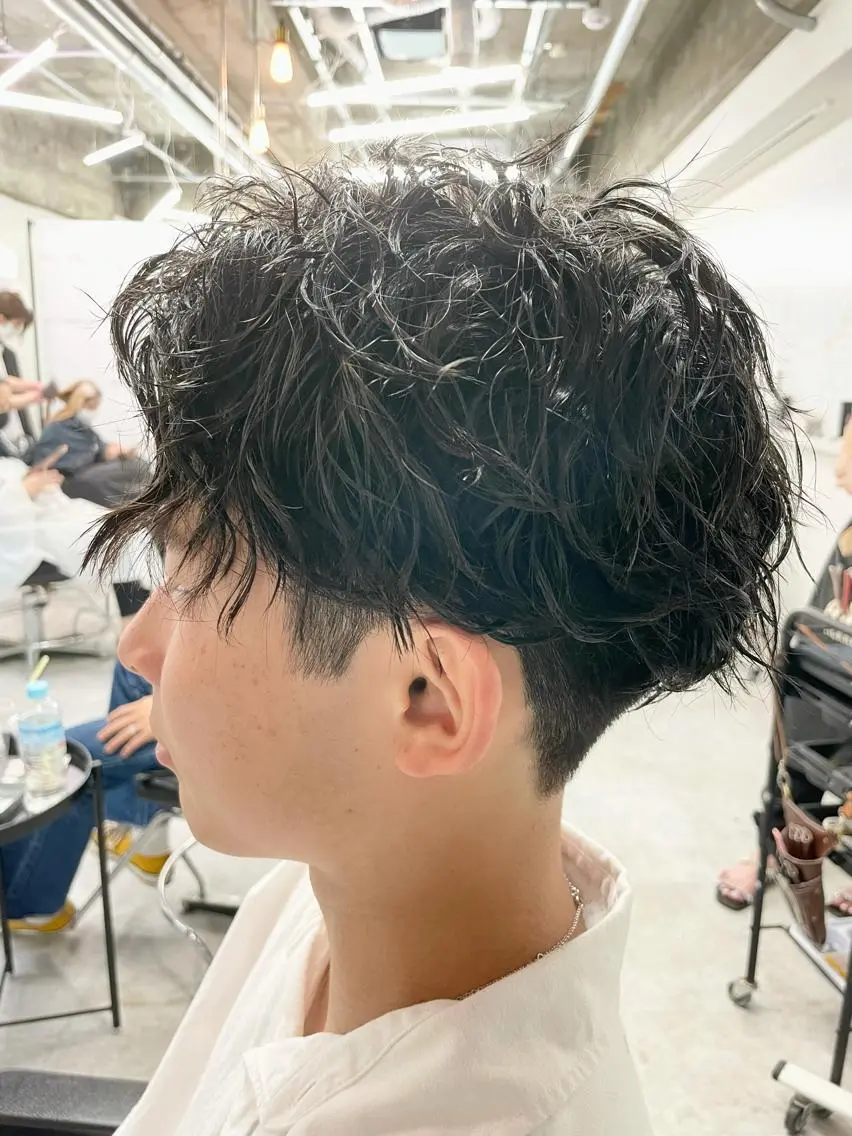 メンズ 沖縄メンズパーマ/ TSUME🌈のヘアスタイル