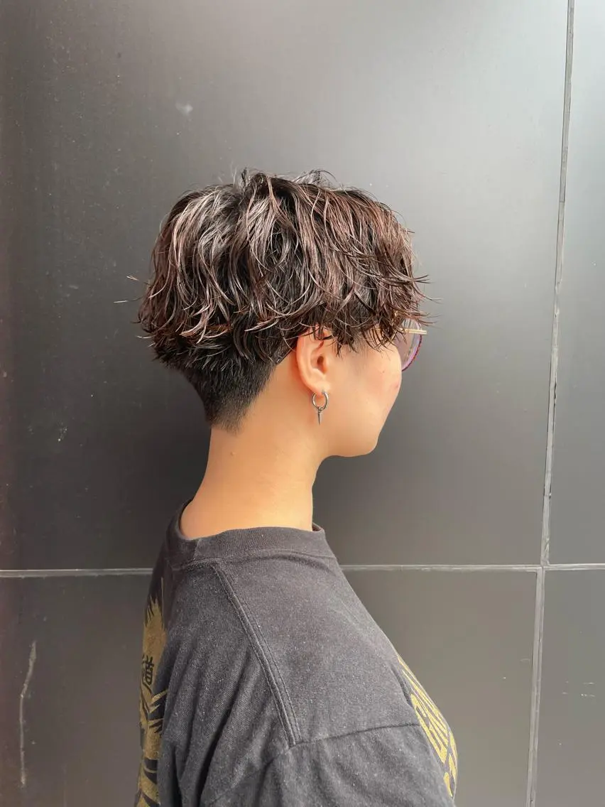 ミディアム パーマ 【柏メンズパーマ職人 】店長 KAZUMAのヘアスタイル