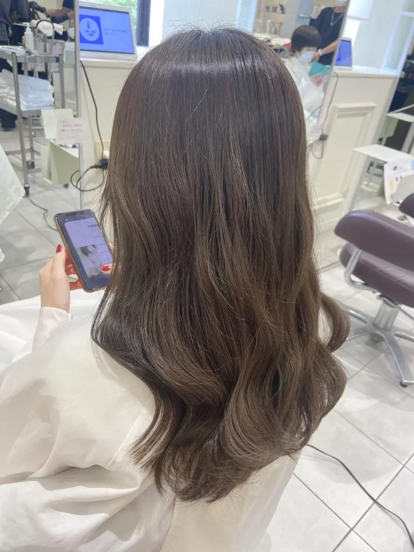 ロング カラー カット ヘアカラー トリートメント 韓国/色気/レイヤー /AVANCE天王寺のヘアスタイル