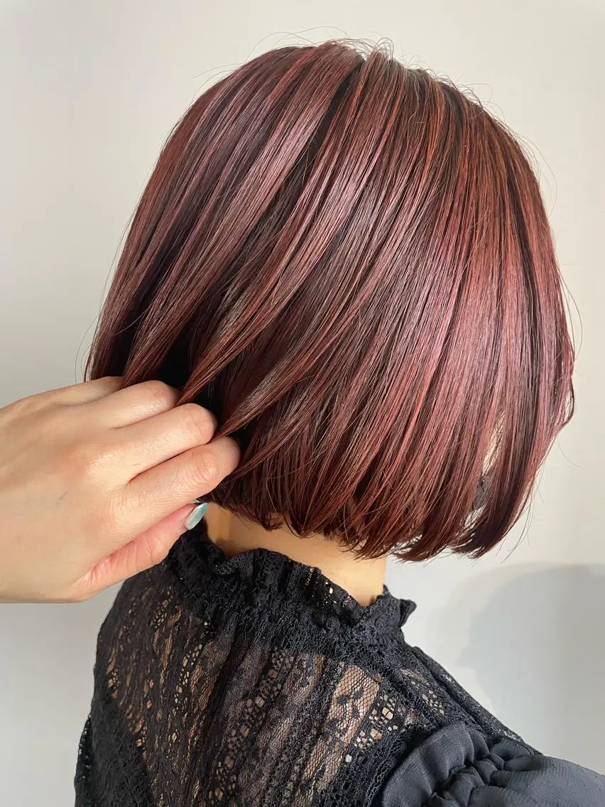 ショート カラー ヘアアレンジ キッズ マツエク・マツパ アイブロウ カット ヘアカラー 透明感カラー/推しカ ラー☁️JURAのヘアスタイル