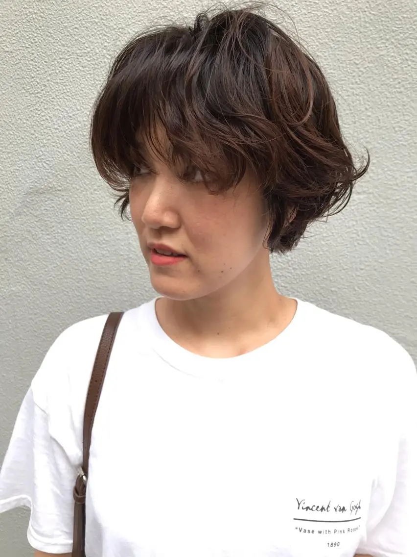 ショート カット パーマ トリートメント ayane⭐️ボブ・ ショート・パーマのヘアスタイル