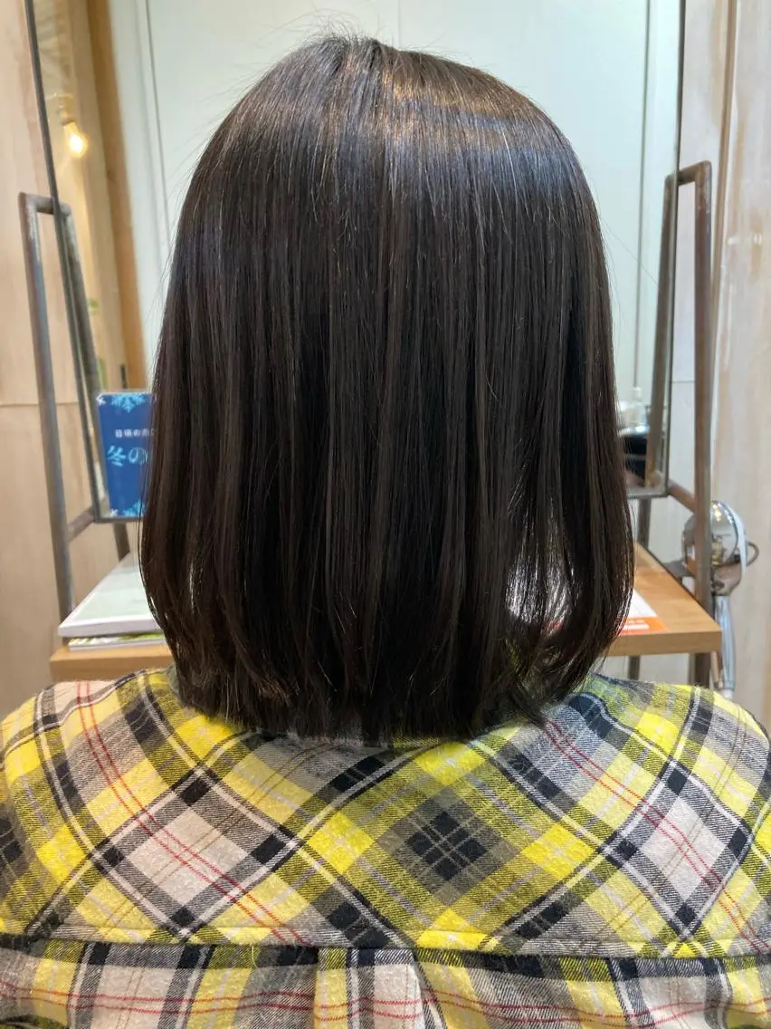ミディアム カット トリートメント 三島 有佳里のヘアスタイル
