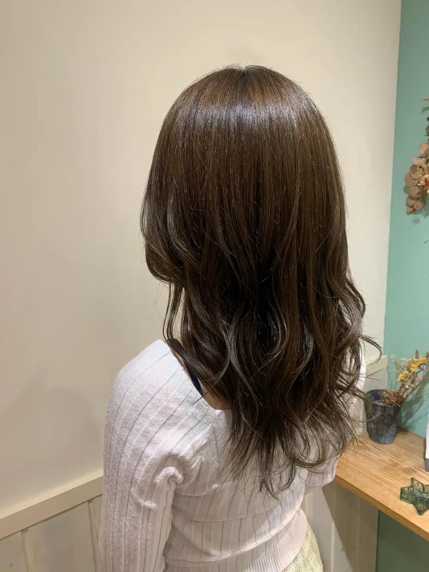 ロング カラー ブラウンカラー 💖クボ モモ💖のヘアスタイル