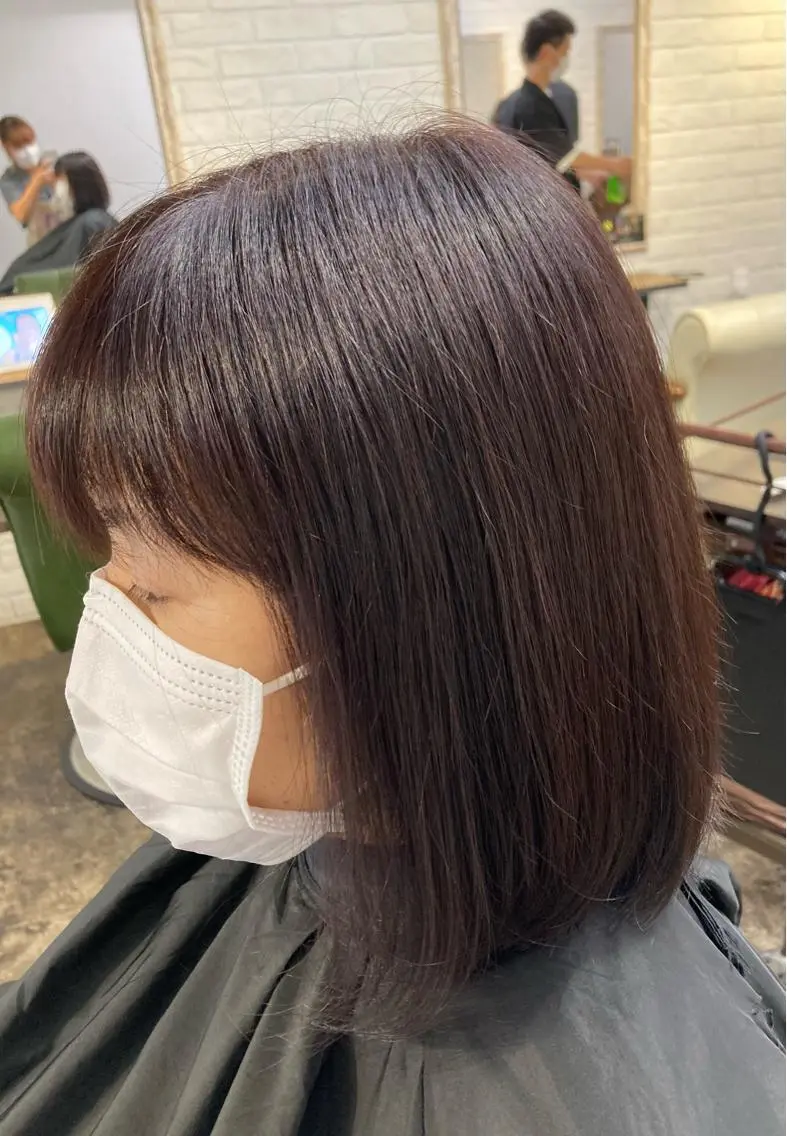 カラー バイオレットカラー 田牧 みゆきのヘアスタイル