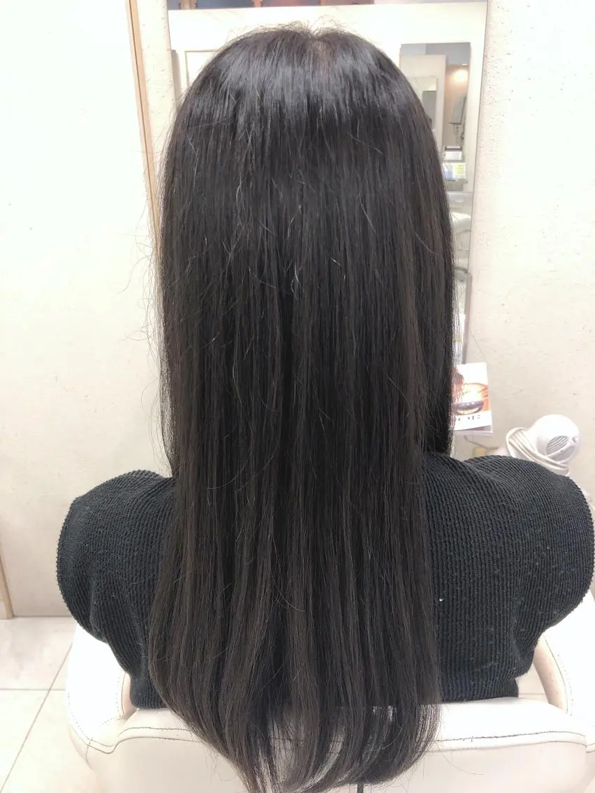 ロング カット 縮毛矯正 阿部 美咲のヘアスタイル