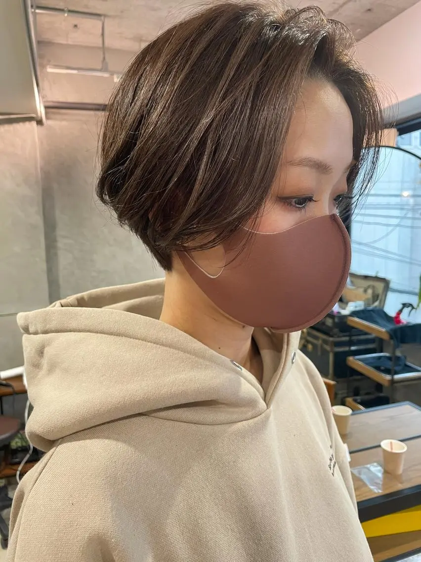 ショート 伸ばしかけ ショートヘア カット ヘアカラー トリートメント ayane⭐️ボブ・ ショート・パーマのヘアスタイル
