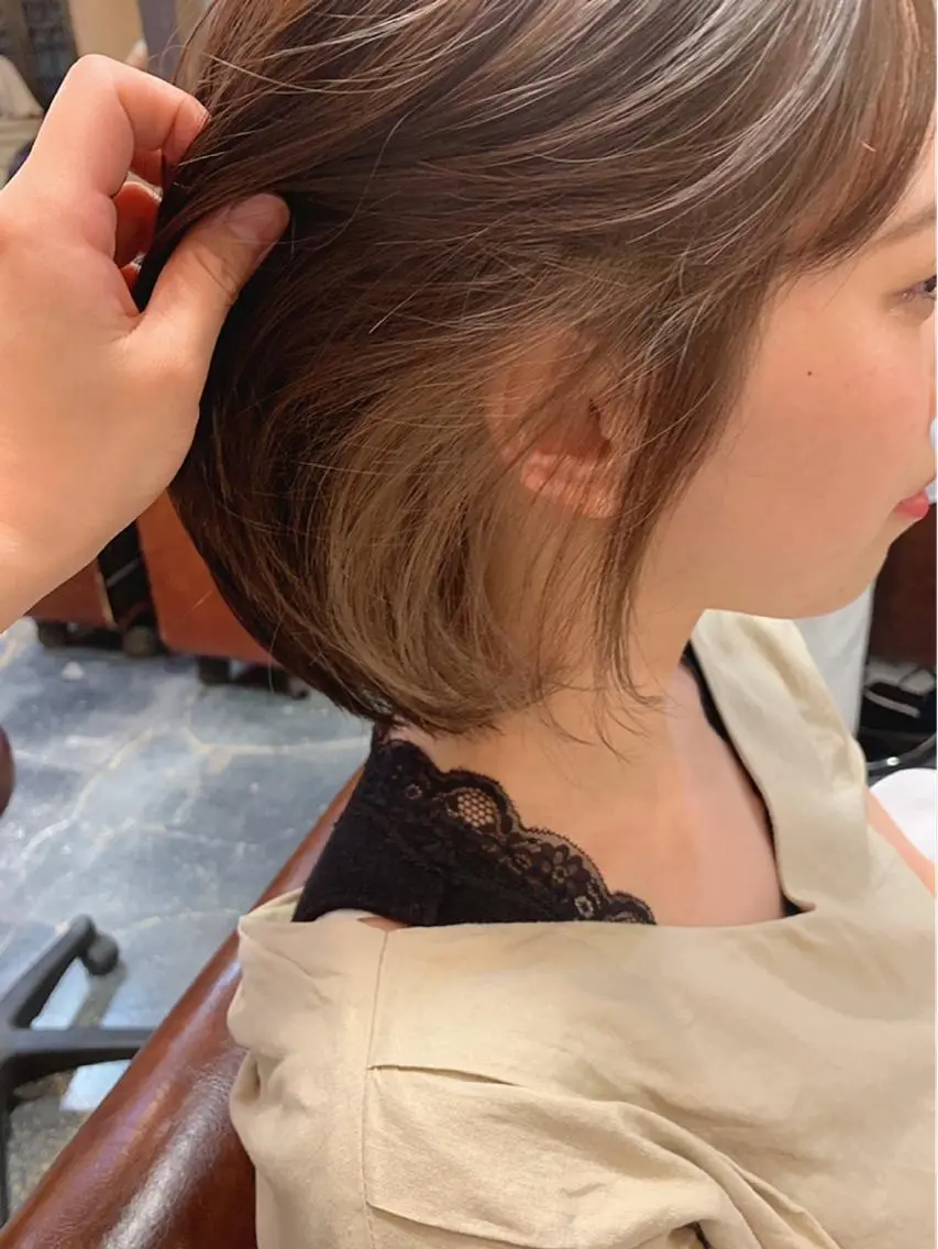 ショート メンズ／パーマ ／レディース髪質改善のヘアスタイル