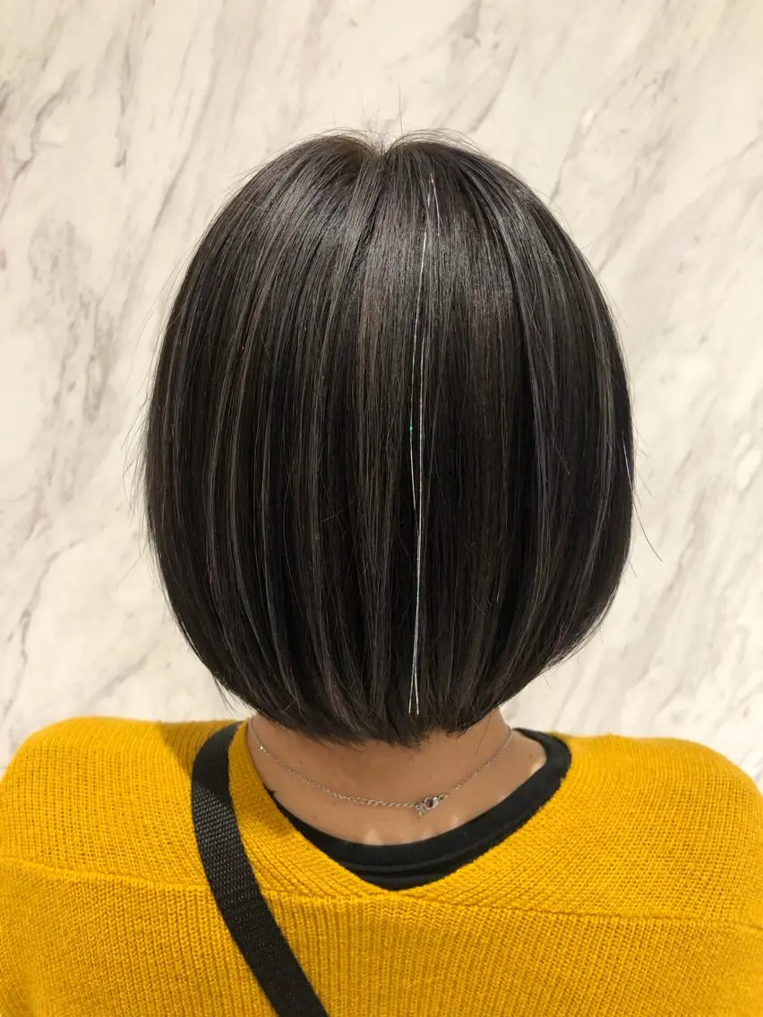 ショート カラー ハイライトカラー ハイライト 店長 濱口 花菜 美髪整形のヘアスタイル