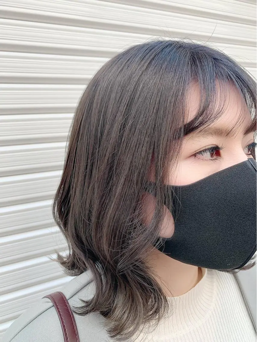 ミディアム カラー グレージュ 🫟Blanco🫟 Color&Careのヘアスタイル