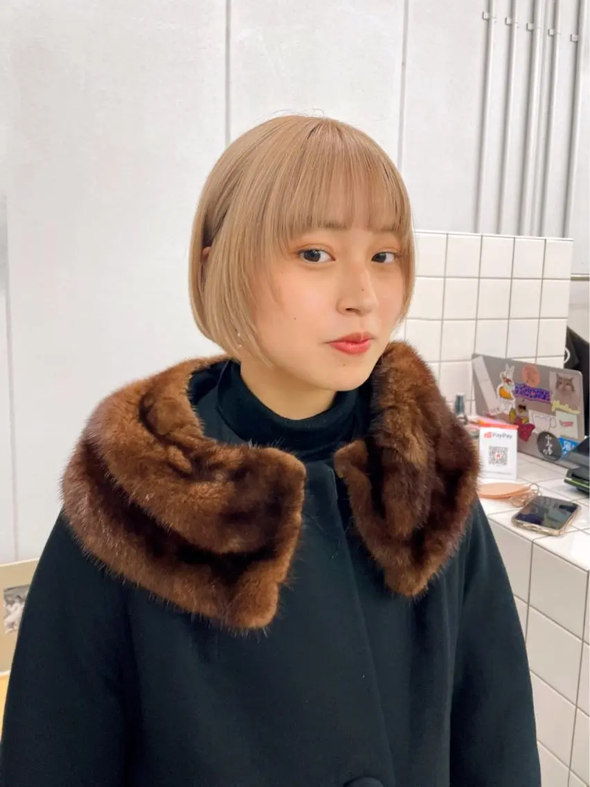 ショート カラー ヘアカラー トリートメント 関 京磨のヘアスタイル