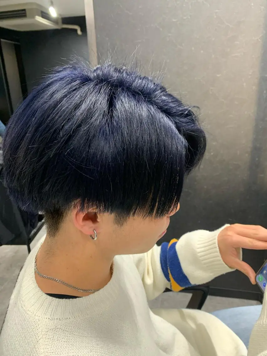 カラー メンズ カット ヘアカラー bateau よしきのヘアスタイル
