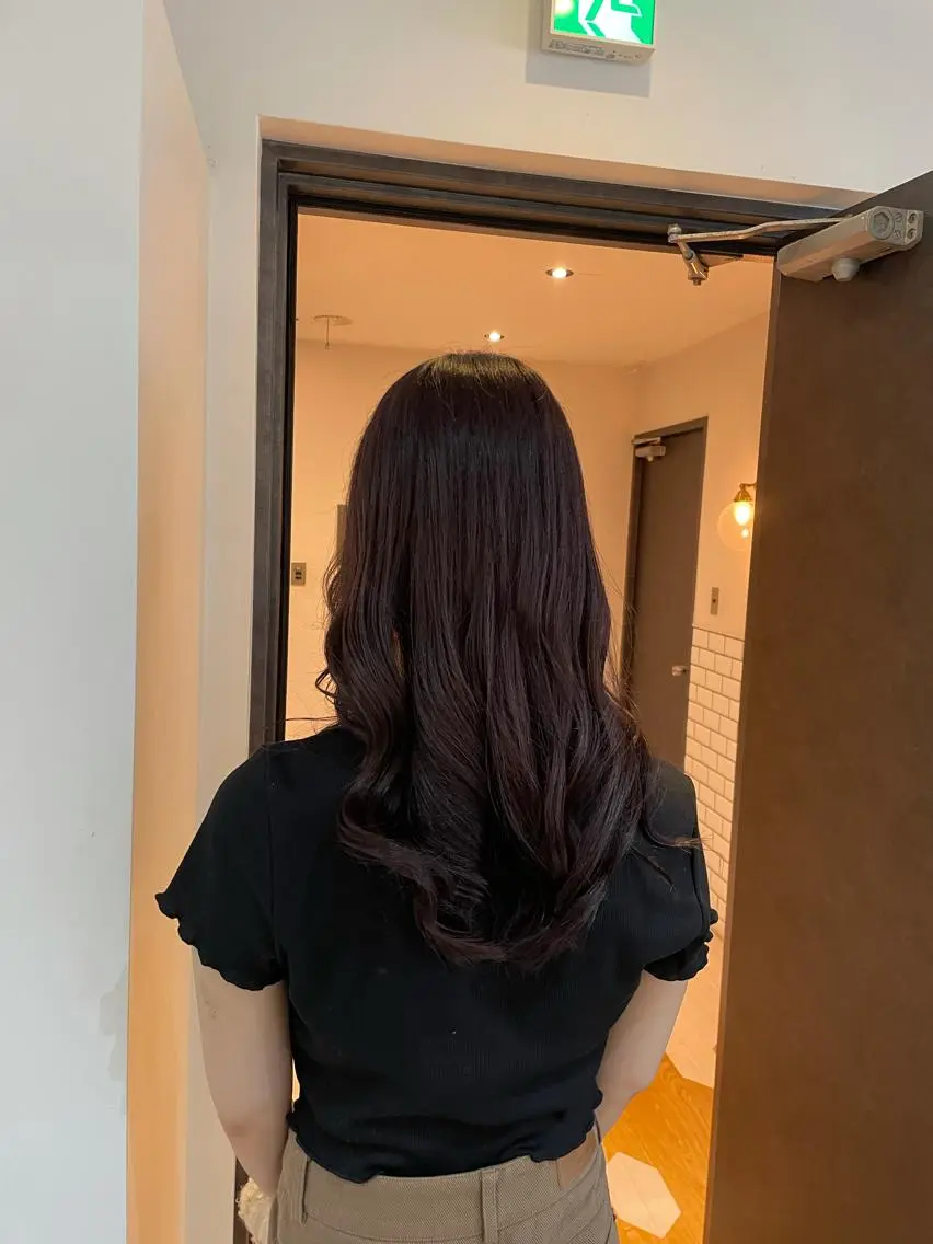 ロング カラー ヤマナカ エリカのヘアスタイル