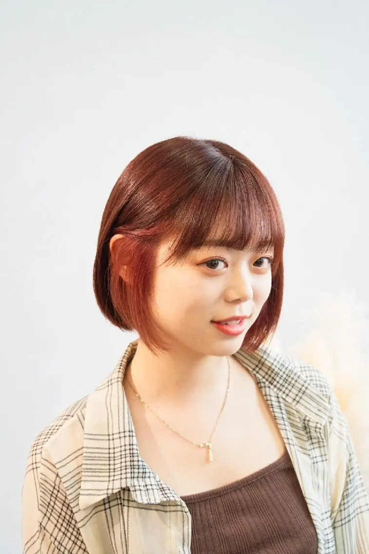 ショート カラー ブリーチ ピンクカラー ボブ トリートメント カット ヘアカラー トリートメント 安藤悠里/ハイトーン /デザインカラーのヘアスタイル