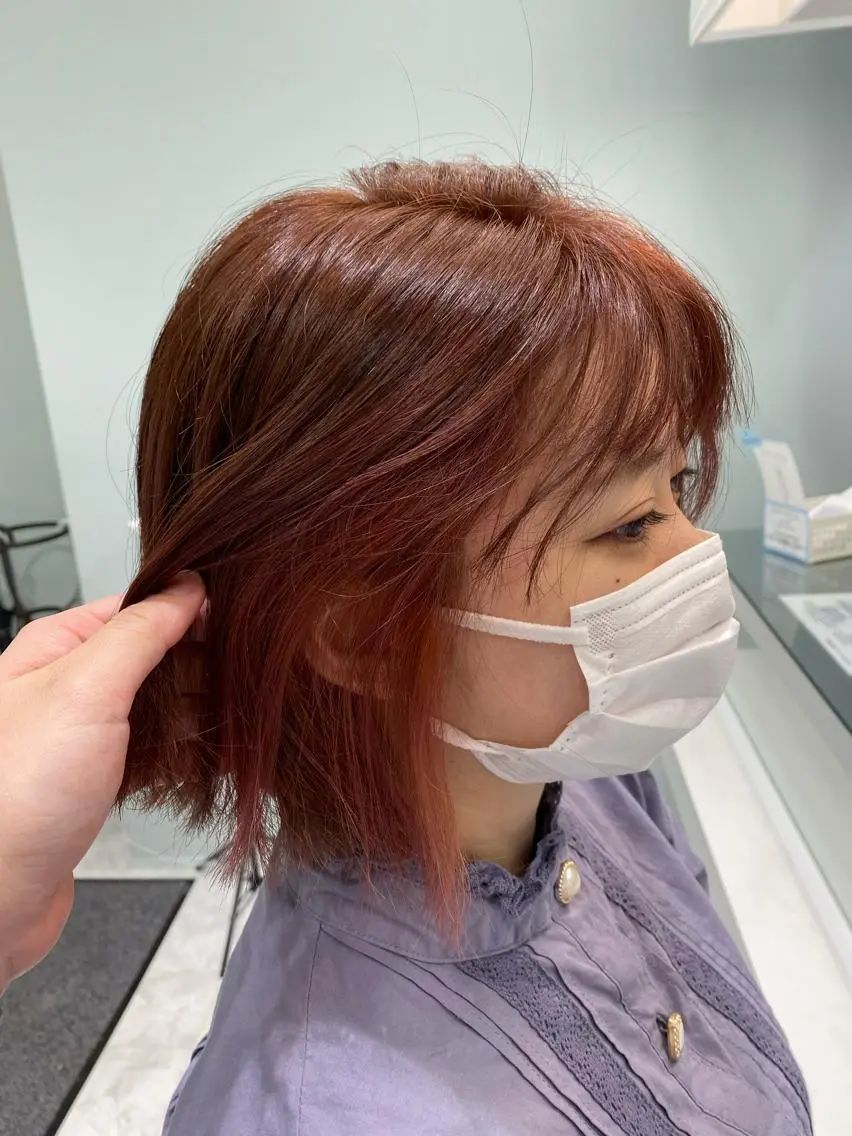 ミディアム カラー ヘアカラー トリートメント 中川 茜里のヘアスタイル
