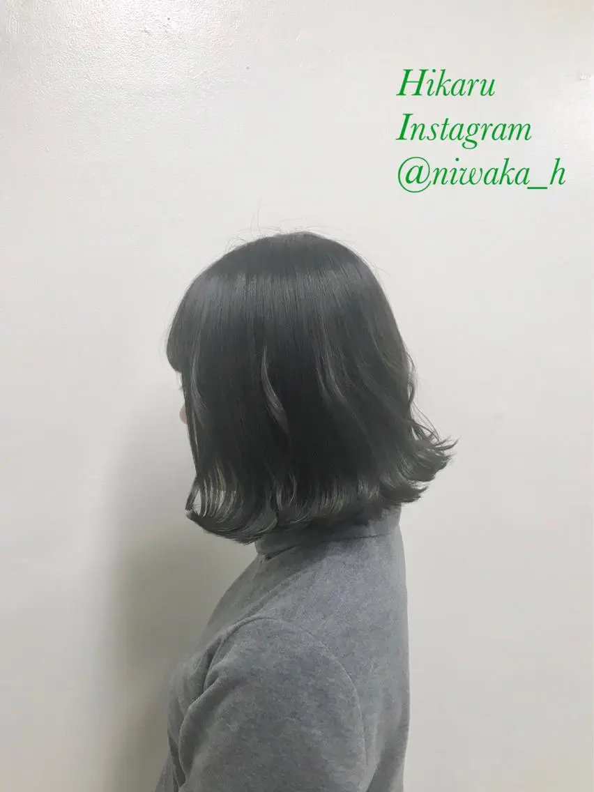 ミディアム カラー グレージュ エリアNo.1カラー ⭐️hikaru⭐️のヘアスタイル