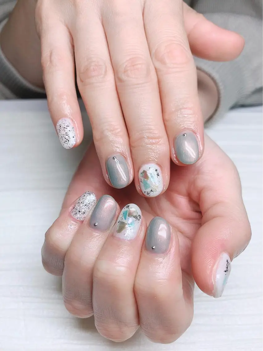 ショート ネイル ハンドネイル Nailsalon ARKαのネイルデザイン