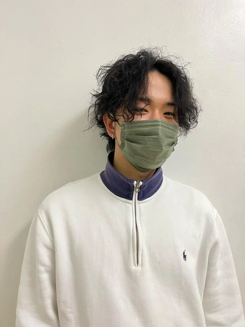 パーマ メンズ 🌻透明感カラー🌻 阿井希良梨のヘアスタイル