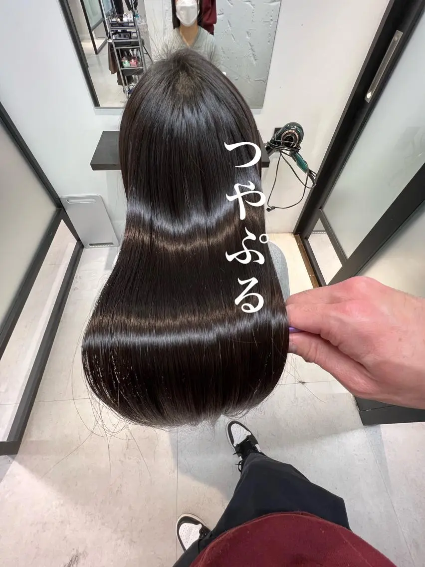 ロング 美髪矯正・ブリーチ 矯正🫧秋元ゆたかのヘアスタイル