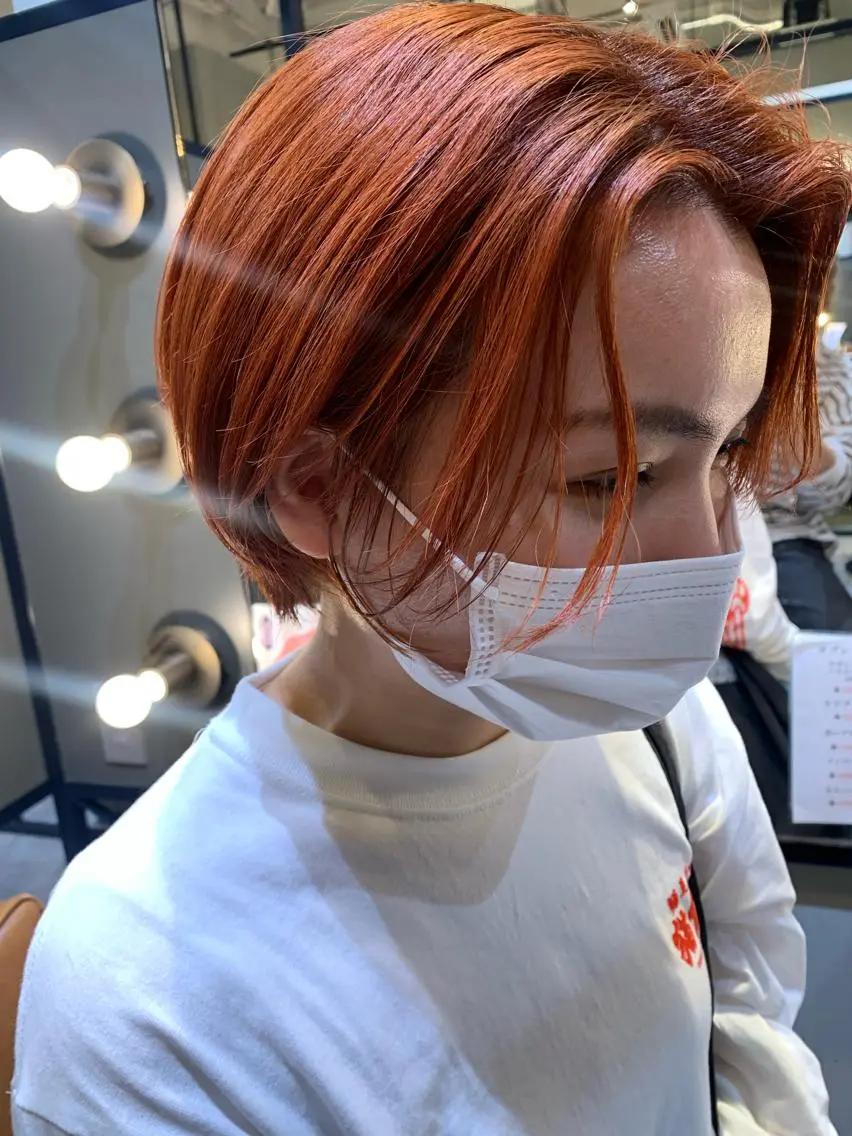 ショート ヘアカラー トリートメント 水田 希のヘアスタイル