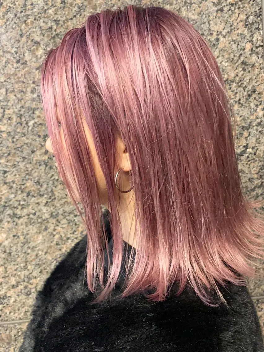 ショート カラー ヘアアレンジ アッシュ ブリーチ ケアブリーチ ピンクカラー ピンクアッシュ ヘアカラー ブリーチ＆カラーが 得意☀️望月宣雄☀️のヘアスタイル