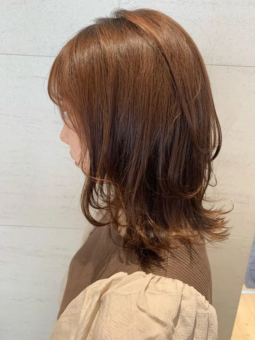 カラー オレンジ 美髪✖️似合わせ 🌻ヒトミのヘアスタイル