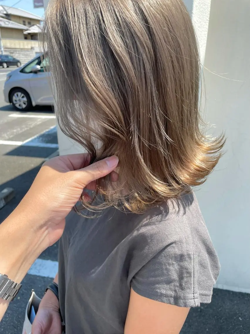 ミディアム アッシュ hair terra ce M奈良店のヘアスタイル