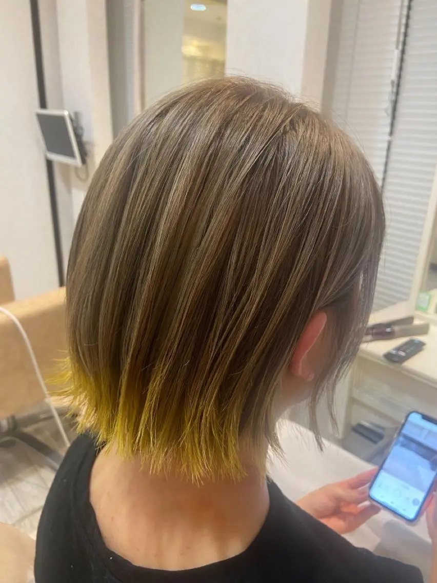 ショート カラー period. ほりはるかのヘアスタイル