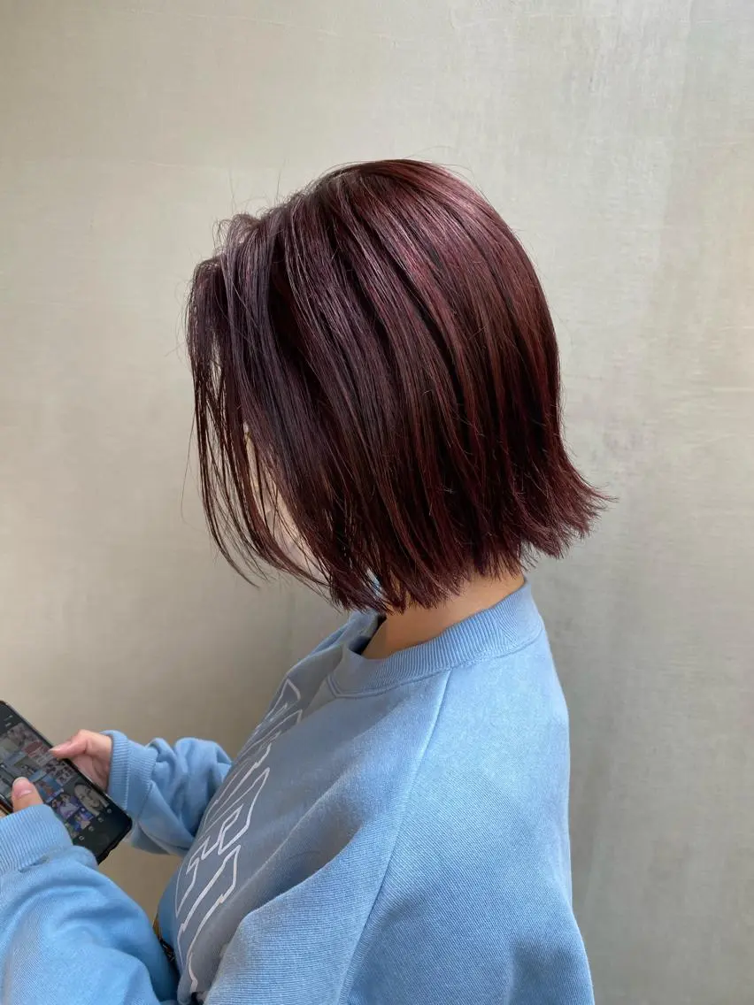 ショート カラー カット ヘアカラー トリートメント 美髪ストレート 川本雄己のヘアスタイル