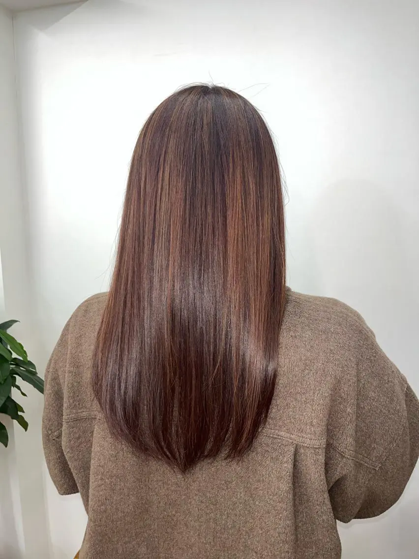 セミロング カラー ヘアアレンジ ベージュカラー ブラウンカラー ピンクカラー ピンクベージュ ピンクブラウン HIROKO / 透明感暖色カラー🎀のヘアスタイル