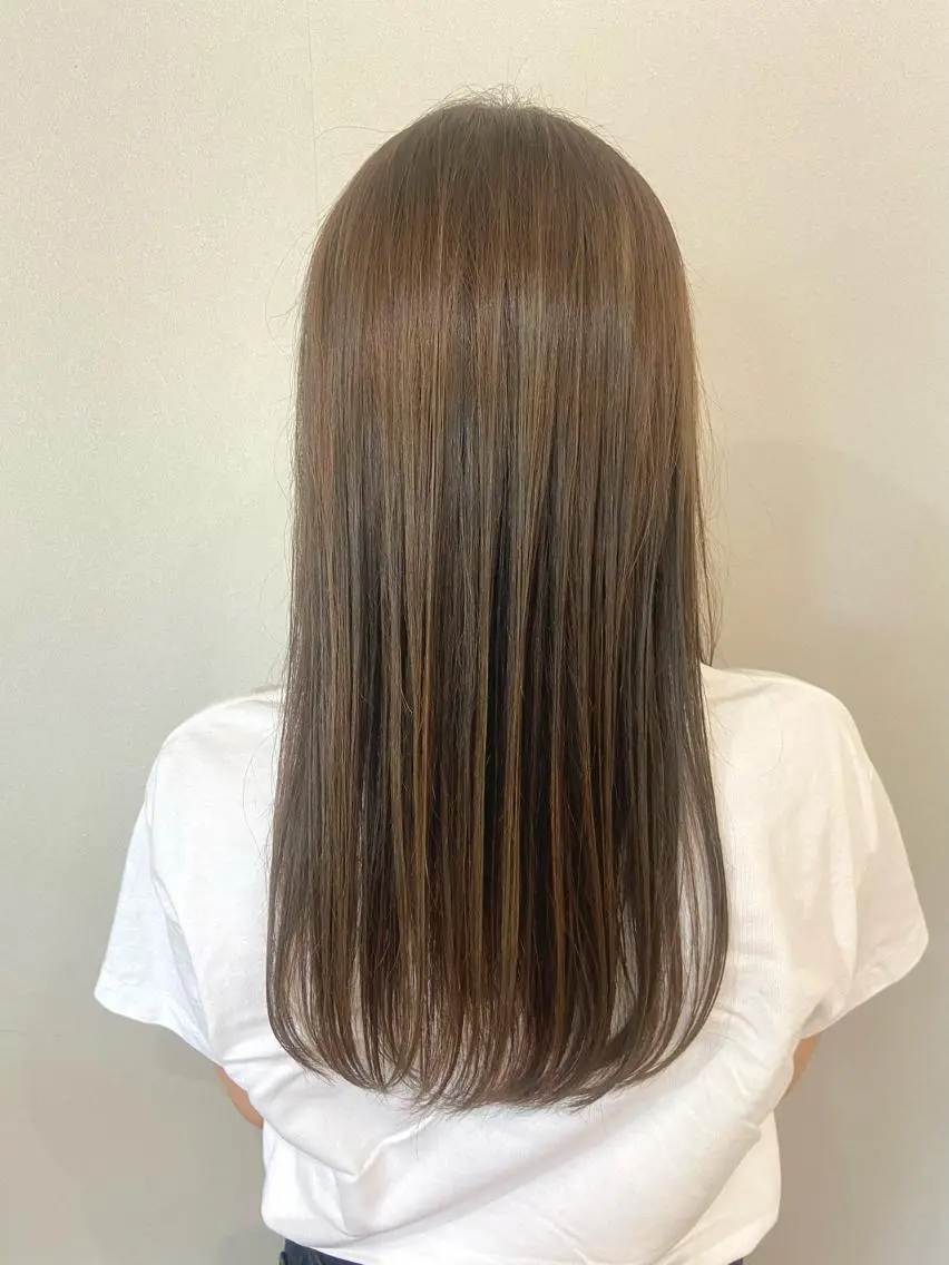 ミディアム 髪質改善 トリートメント 酸熱トリートメント アメリラブヘアー 土屋 洋平のヘアスタイル