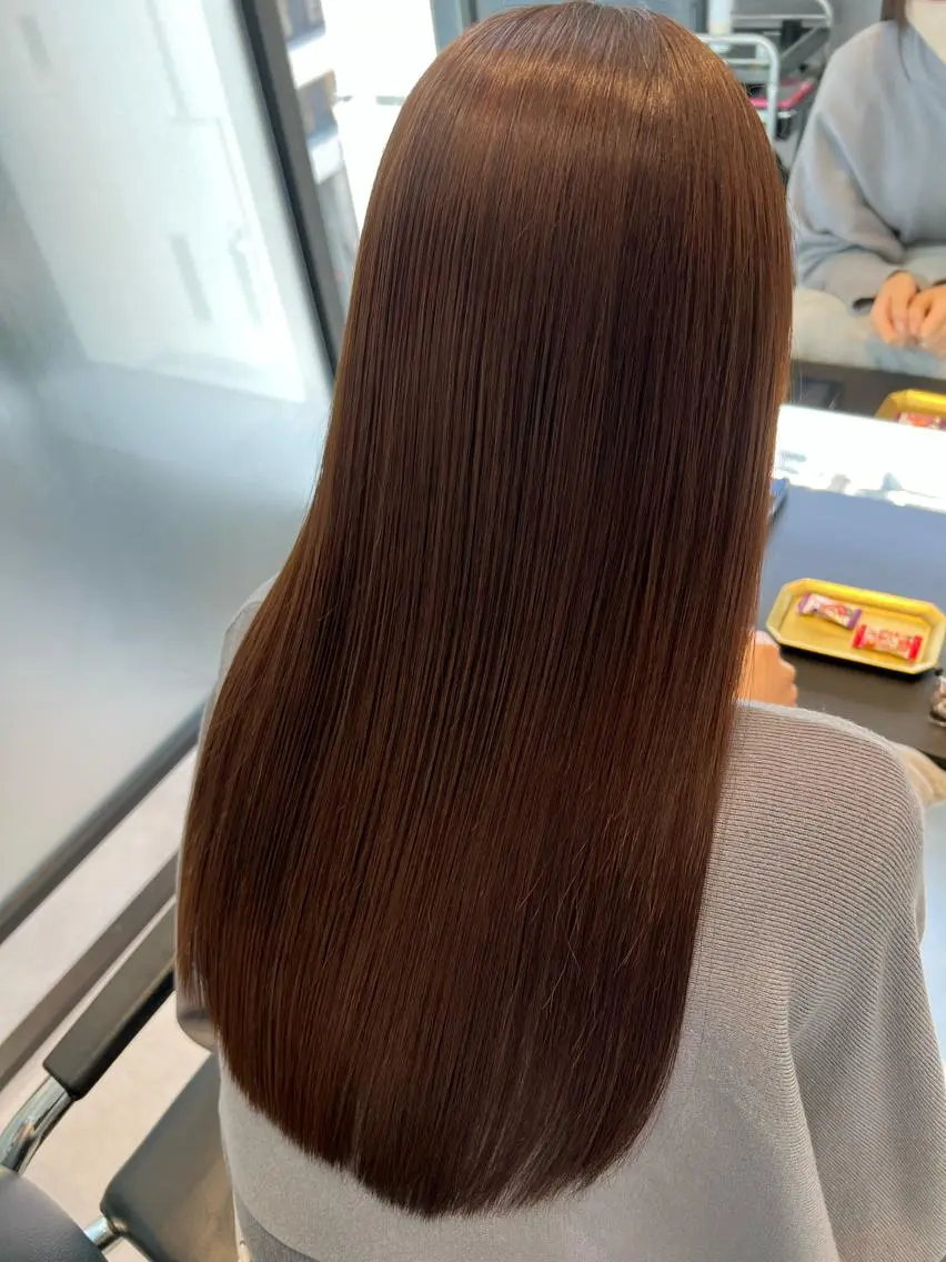 ロング 縮毛矯正　野口 恵のヘアスタイル