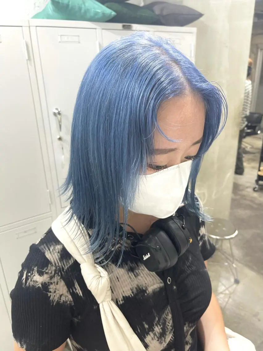 ミディアム カラー ハッシュカット/ハイ トーン/HIROKIのヘアスタイル