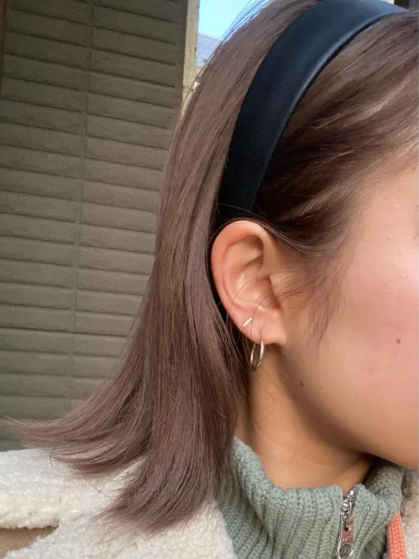 カラー ベージュカラー グレージュ lomalia moekaのヘアスタイル