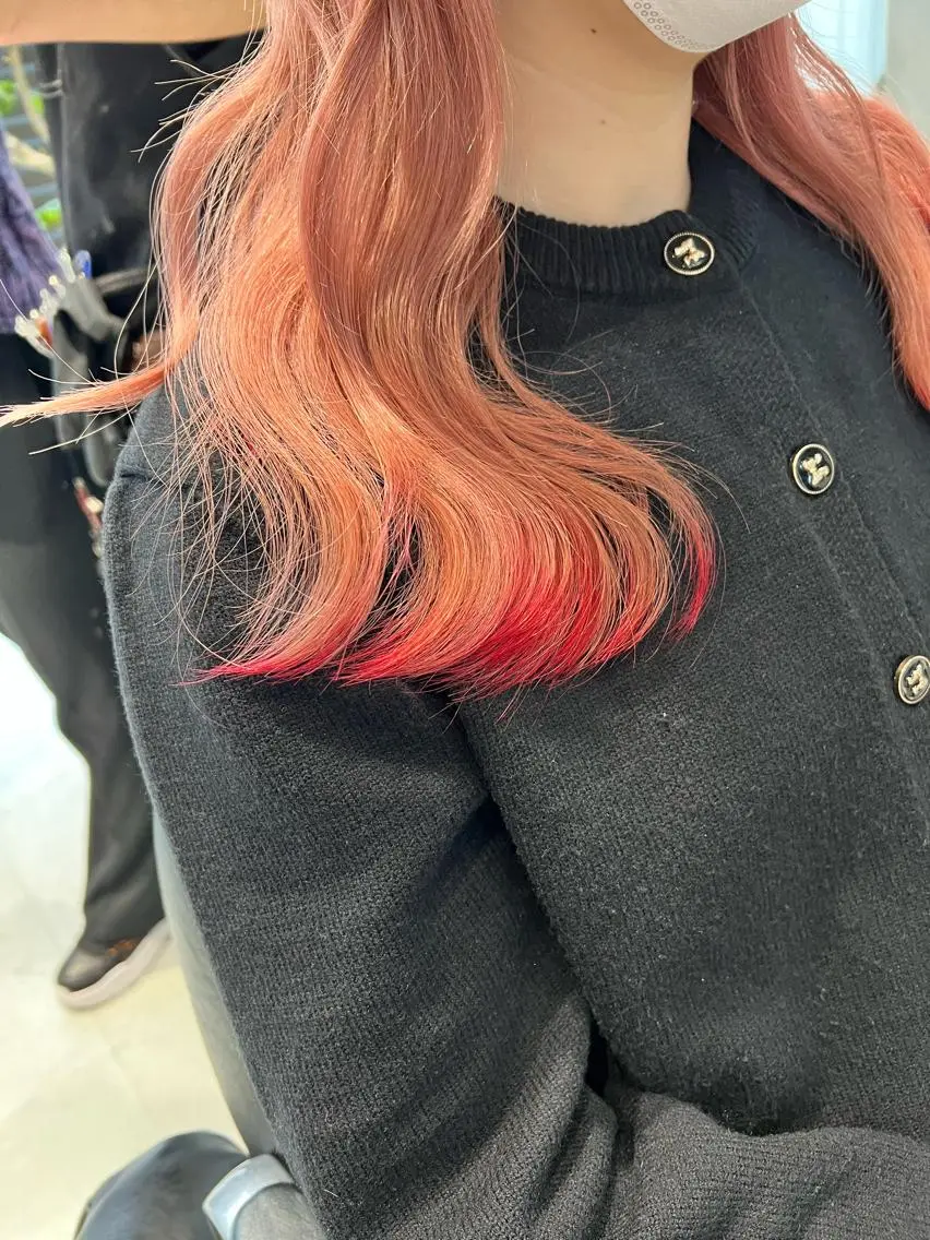 ロング カラー カット ヘアカラー トリートメント 赤みゼロ/透明感 カラー🌿KANTAのヘアスタイル