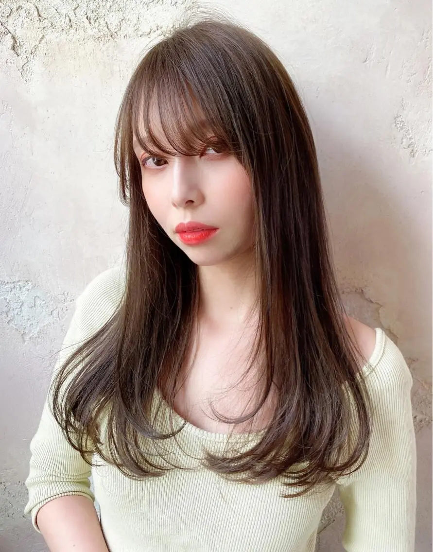 セミロング カラー パーマ ヘアアレンジ ネイル マツエク・マツパ 髪質改善 の達人/杉原碧仁のヘアスタイル