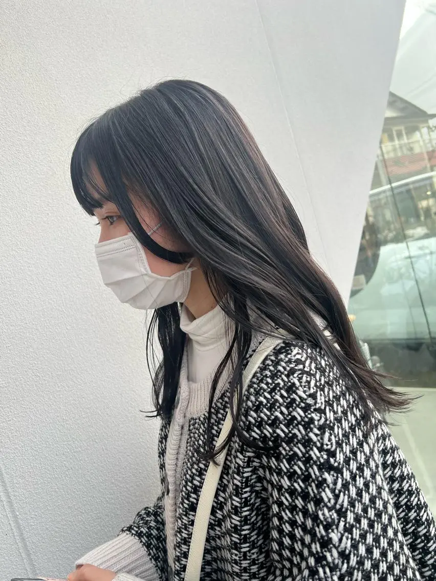 ロング カラー ヘアアレンジ 姫カット カット ヘアカラー APREKO SAYAKAのヘアスタイル