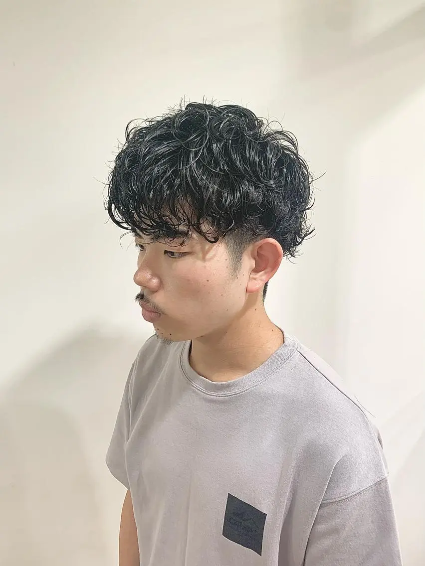 ショート パーマ メンズ 竹内 康浩のヘアスタイル