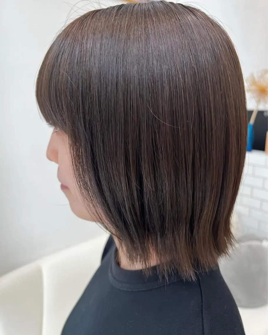 ミディアム ヘアカラー 堀井 凌平のヘアスタイル