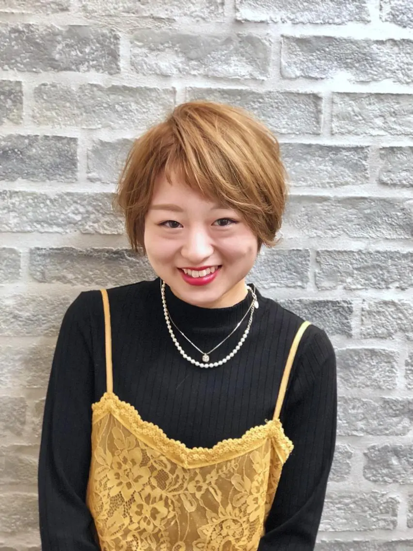 ショート ショートヘア 五十嵐ゆり 美髪カラー　武蔵小杉のヘアスタイル