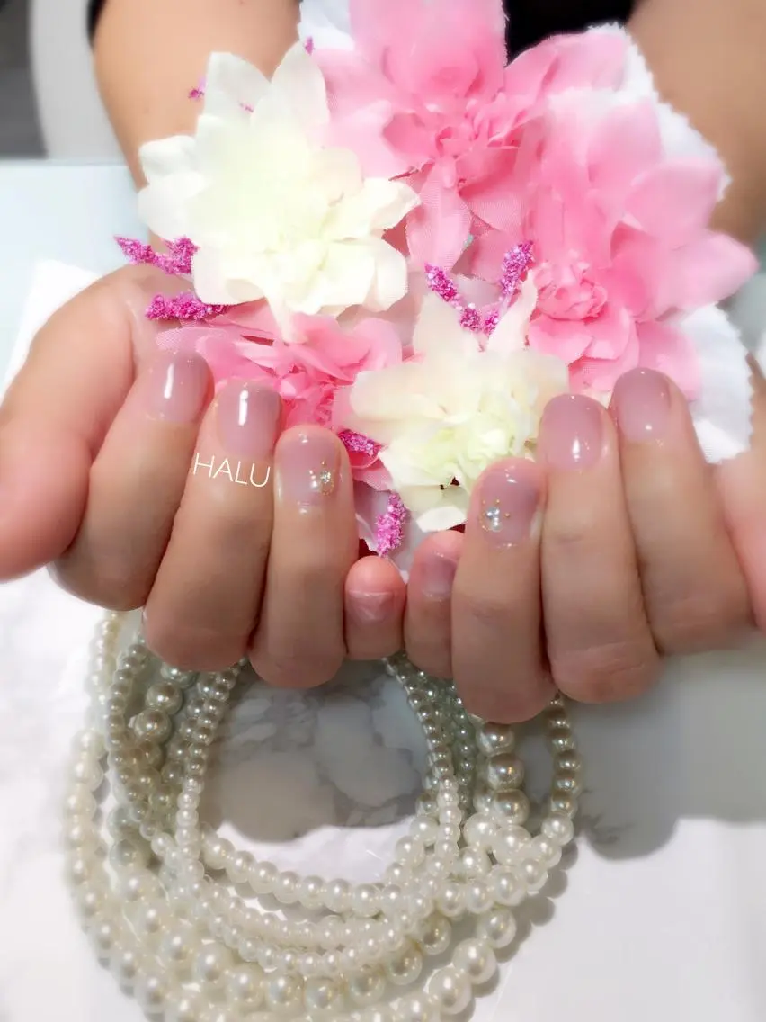 ネイル ピンク ショートネイル HALU ハルのネイルデザイン